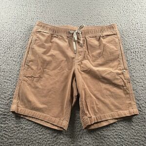 Vuori Optimist Shorts Mens M Corduroy Drawstring Tan Casual Stretch Pockets